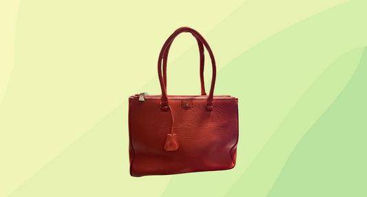 David Lawrence Leather Handbag - Salmon