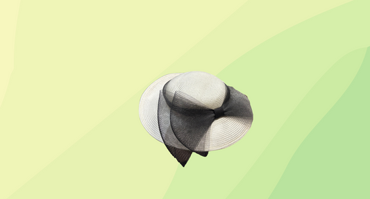 Bermona Trend Hat with Black Bow - White