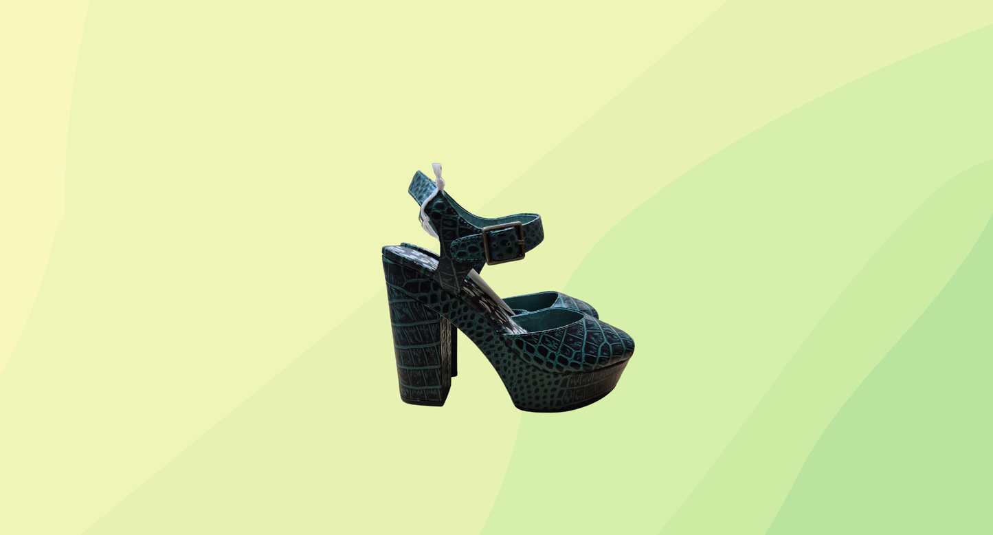 Gorman Platform Heels - Size 36 - Green Snake