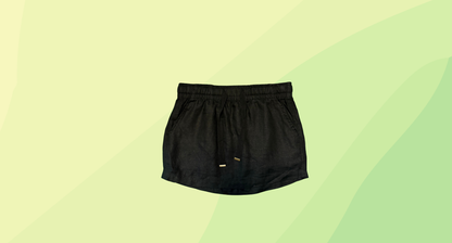 Venroy Linen Skirt - S - Black