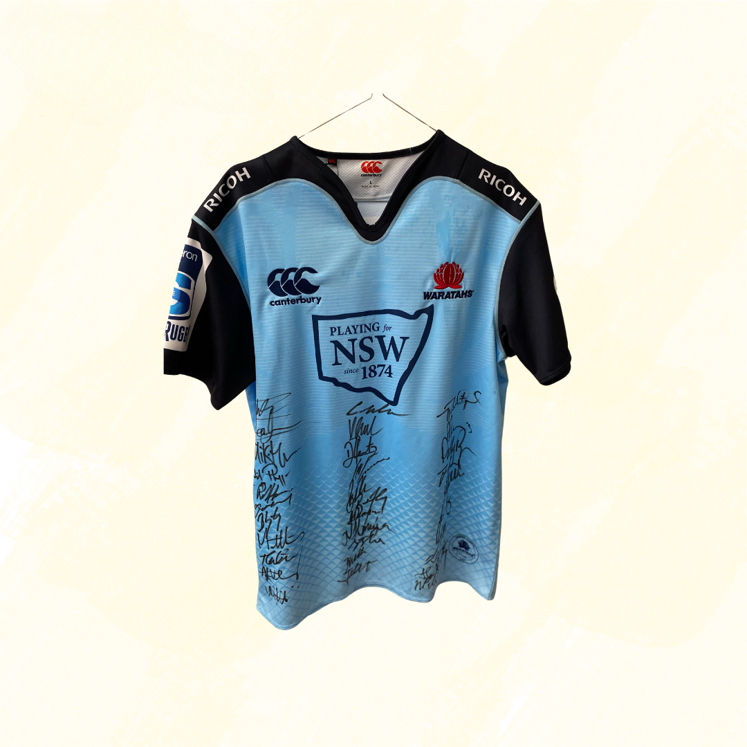 Canterbury Signed Waratahs Jersey	- Light Blue - L