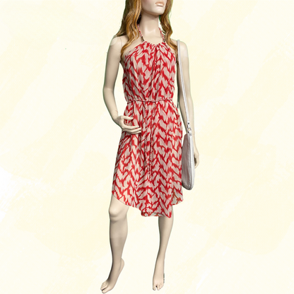 Aramani Exchange Halter neck Dress - Beige/Red 10