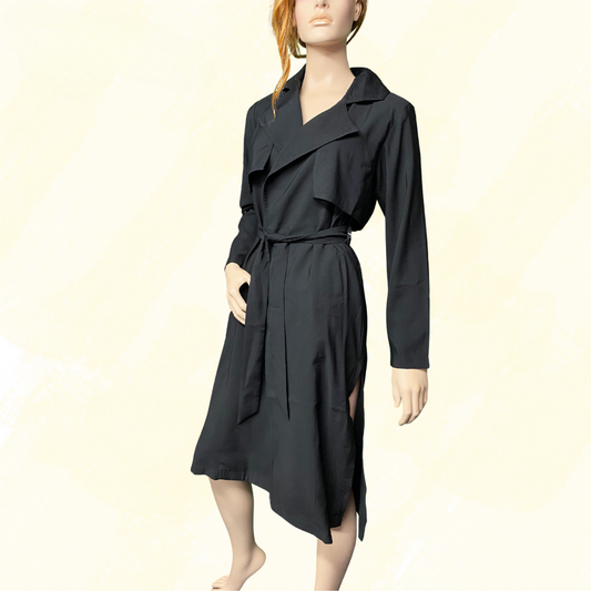 Dissh Rickman Black Trench Coat RRP $119.99 - Black - 10