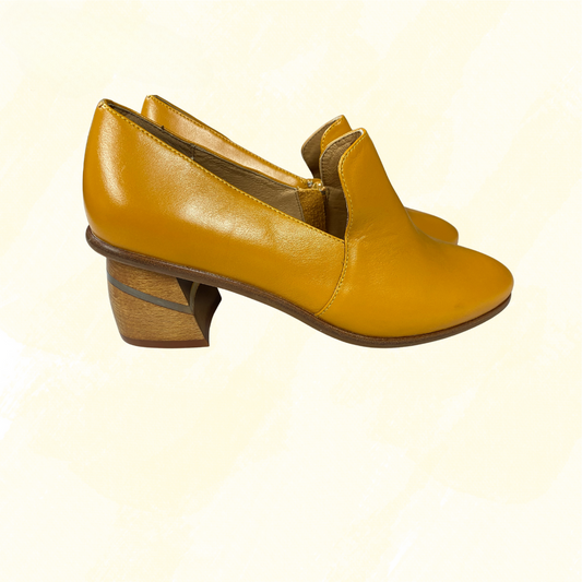 Bresley - Leather Shoe - Mustard - 39