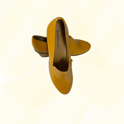 Bresley - Leather Shoe - Mustard - 39