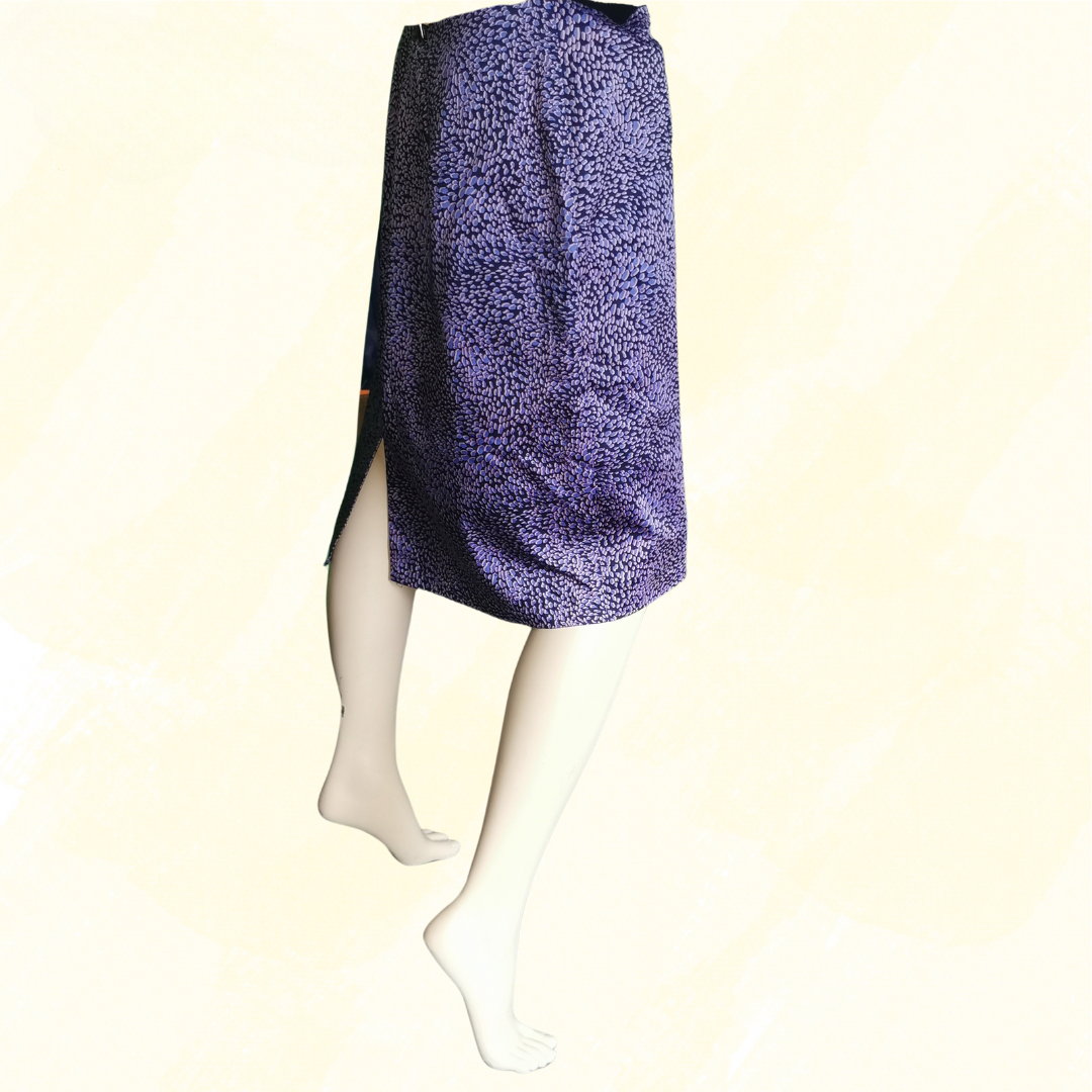 Diana Ferrari Lucrezia AB Pencil Skirt RRP $99.95 - Size 14 - Purple Print