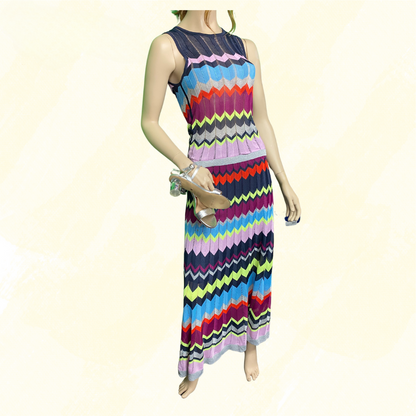 Gorman 2 PCE Knit Multi coloured set 10 skirt, 8 Top - Multi