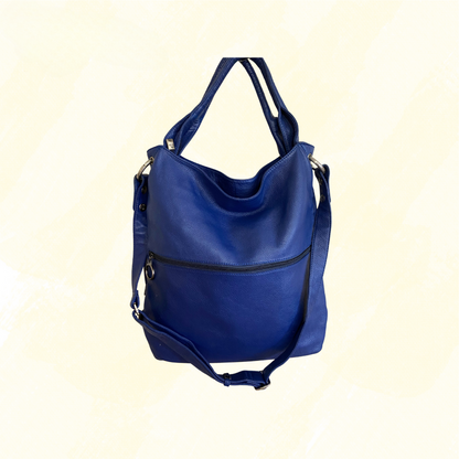 Patinni Large Handbag leather - Blue