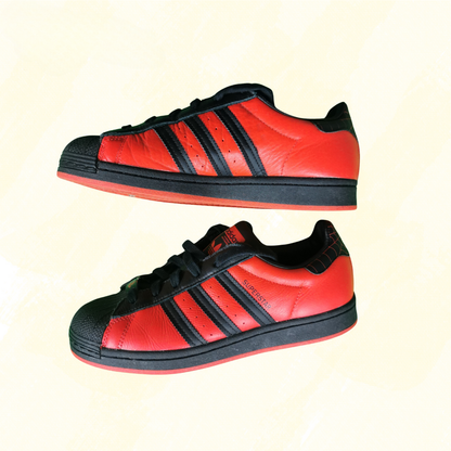 Adidas - Superstar Spiderman Shoes - 6 - Black/Red