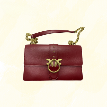 Pinko Love One Classic Shoulder Bag - Red