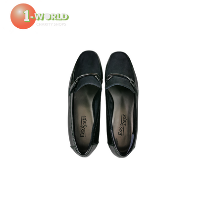 Easy Steps Verona Flats/Buckle Feature - 7C Patent Black