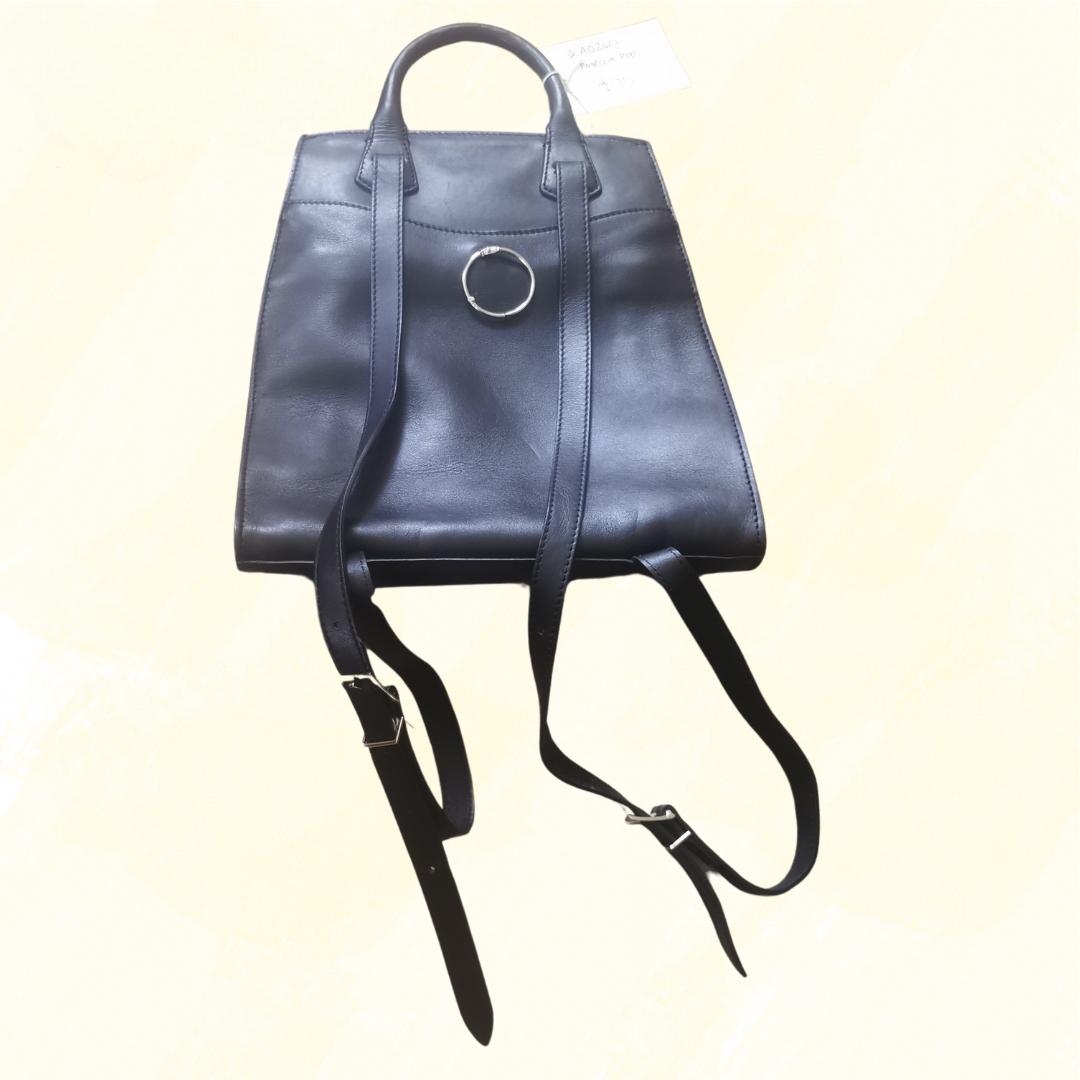 Patrizia Pepe Leather Backpack - Black