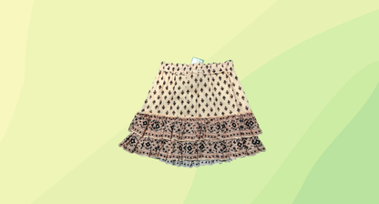 Tigerlily Imani Laramie Frill Skirt RRP $179 - Size 8 - Champagne