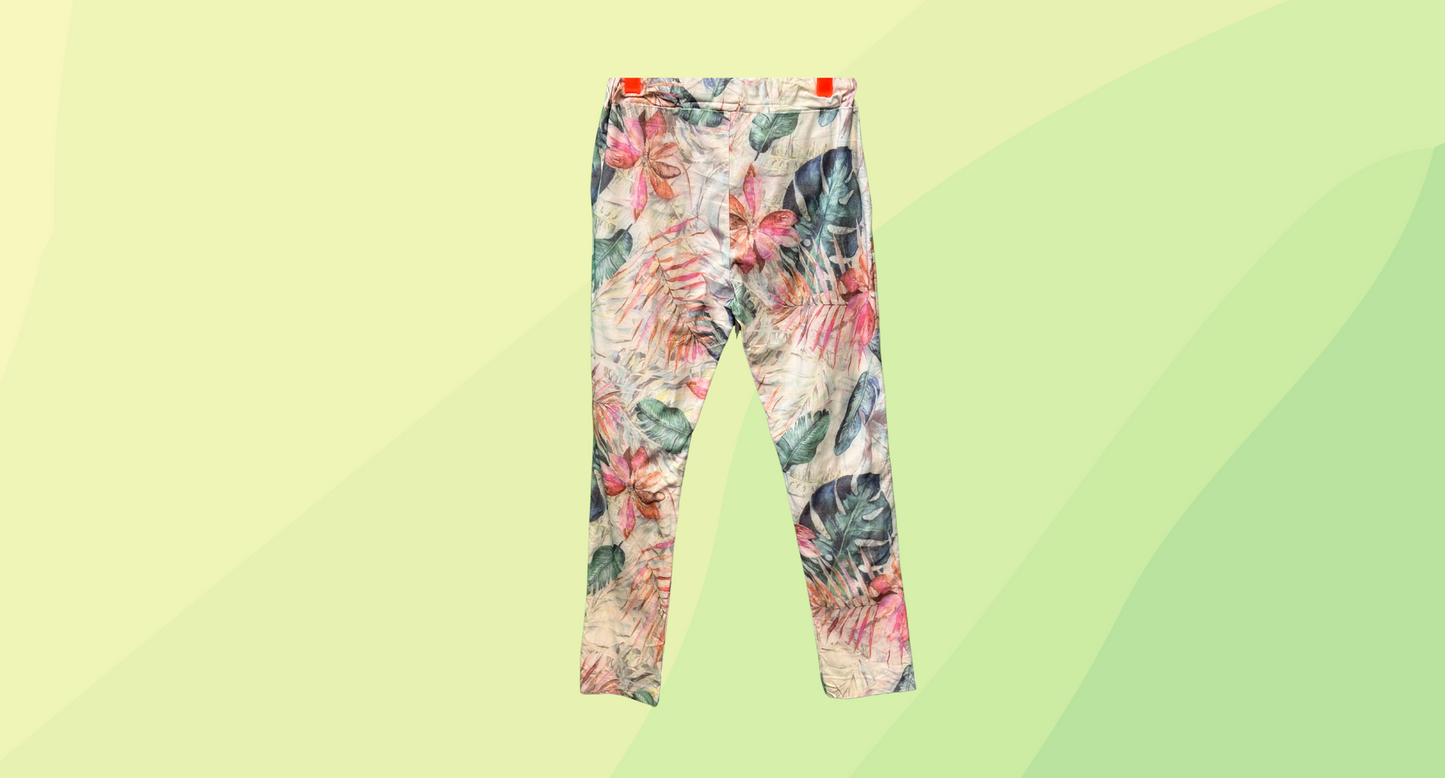 La Strada Julie Tropical Front Tie Pants RRP $149.95 - L - Tropical