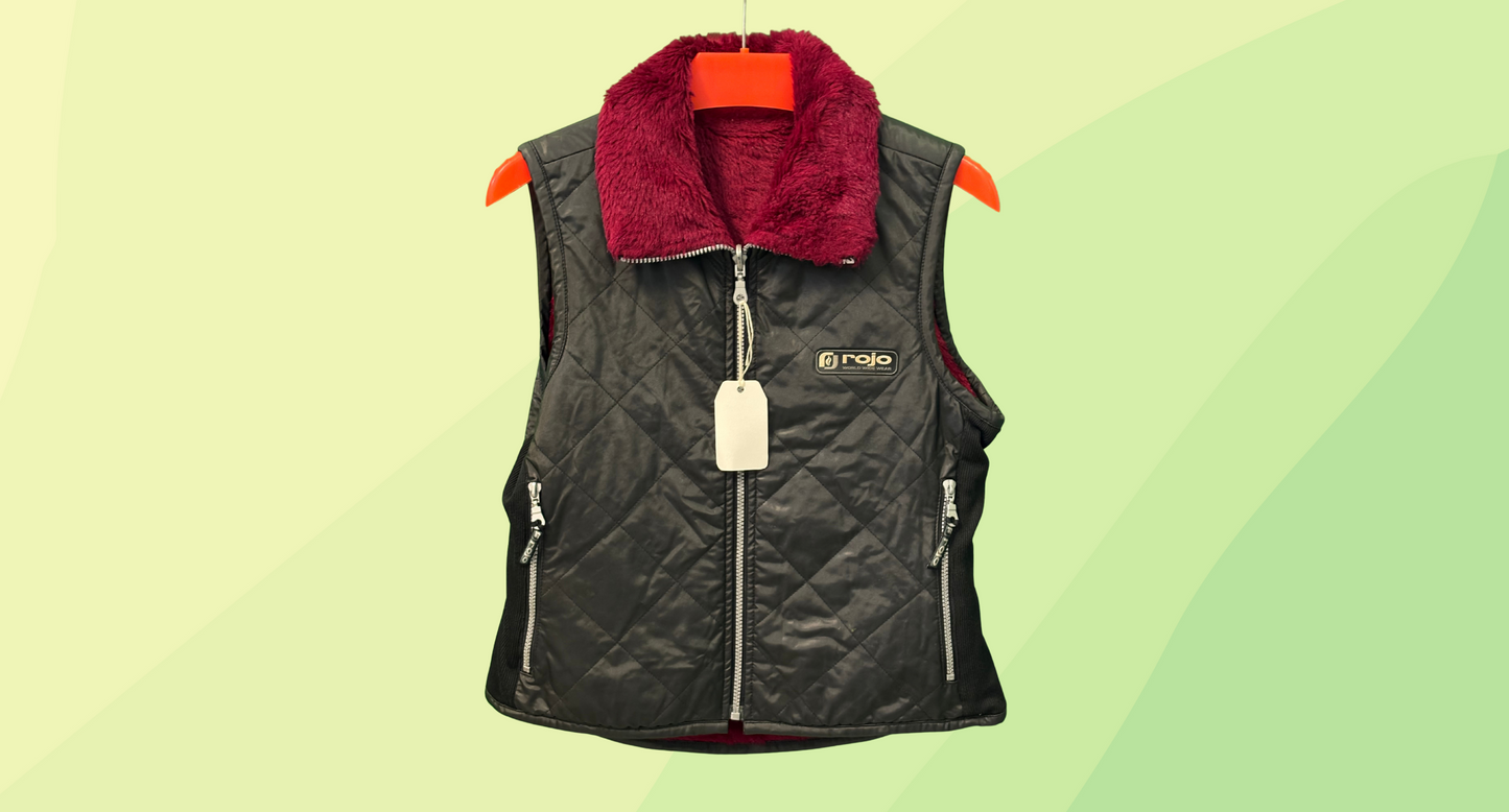 Rojo Reversible Vest - S/M - Black/Red