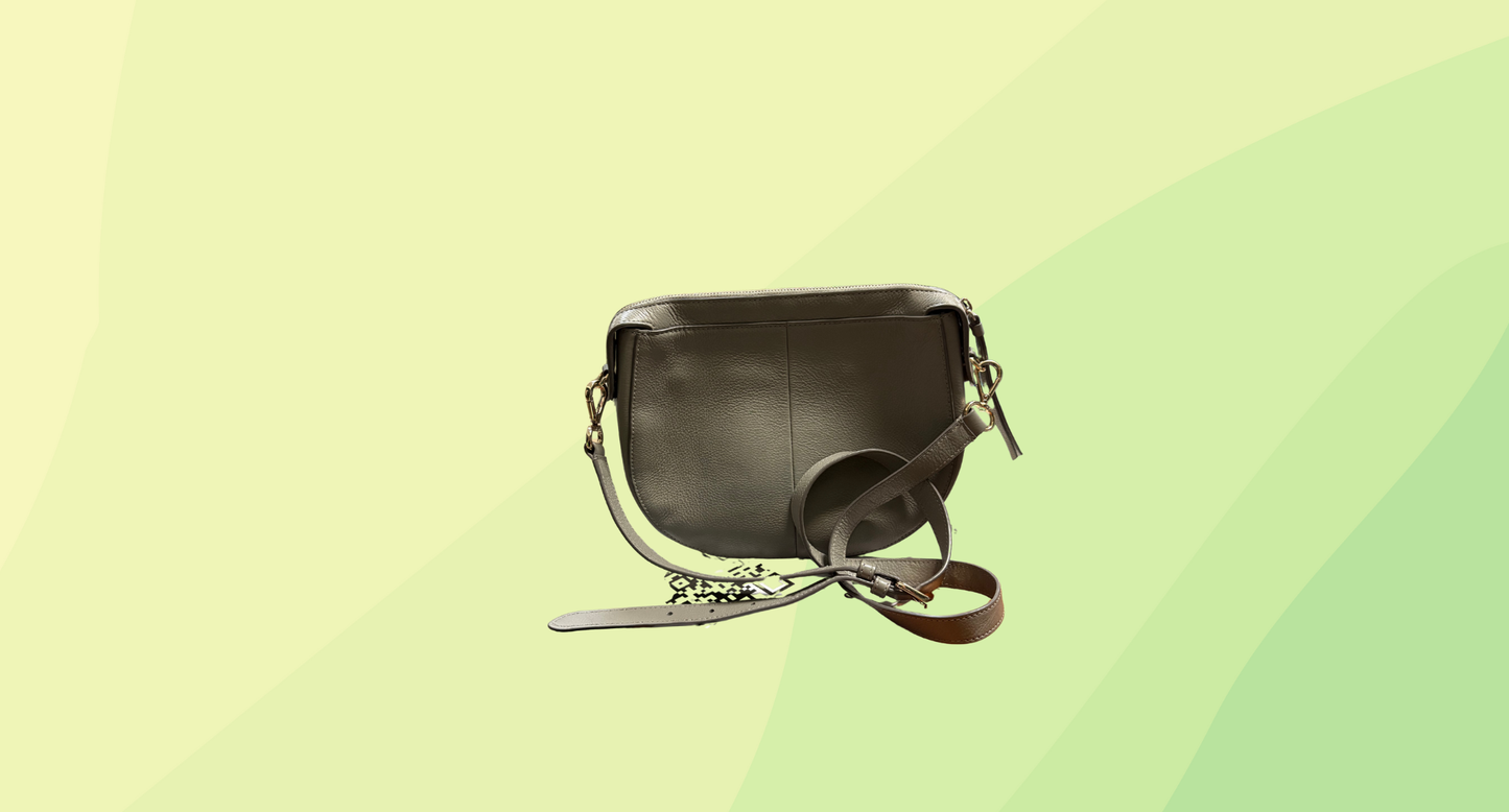 Mimco Lock-it Saddle Bag - Grey