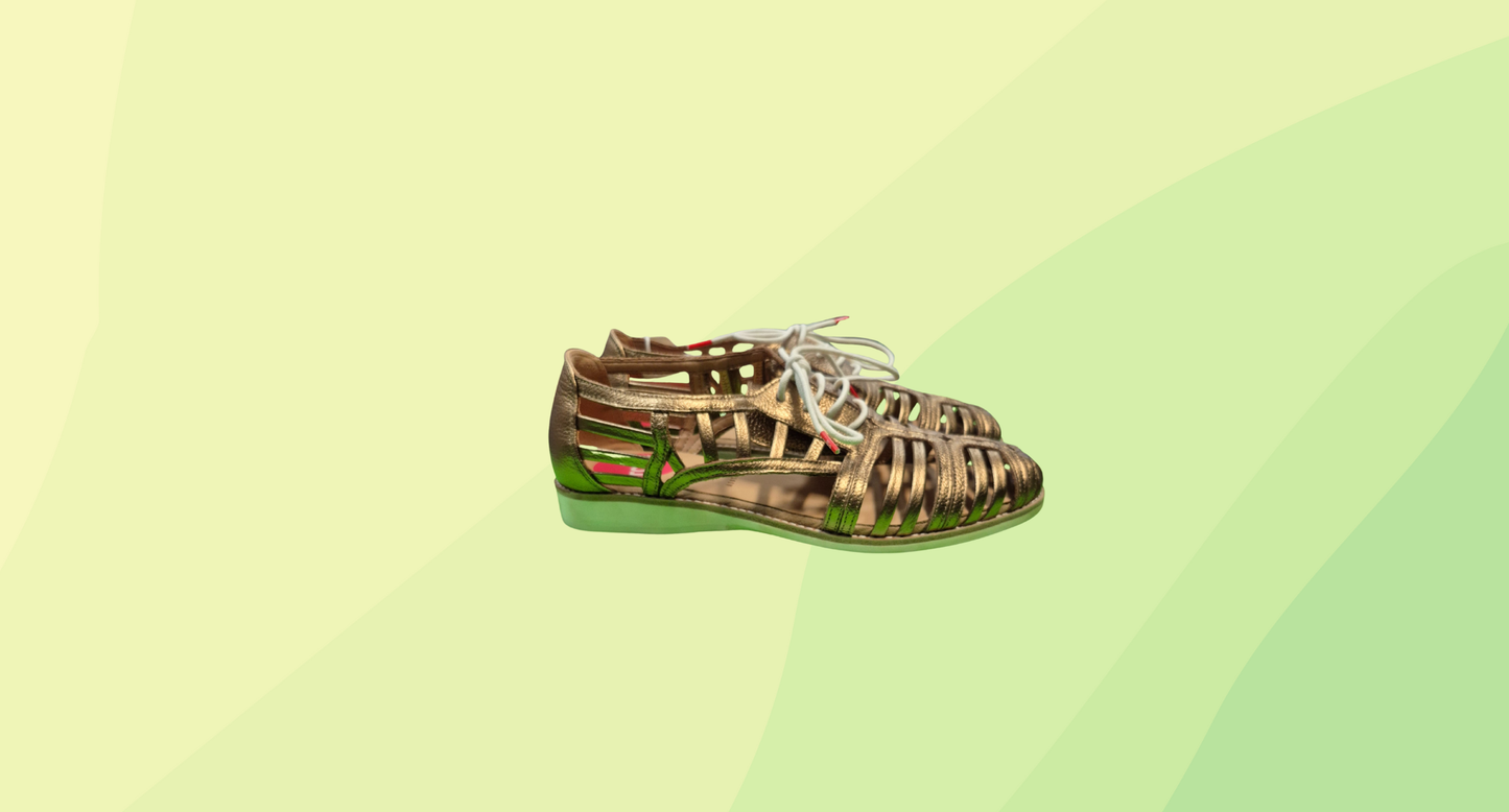 Rollie Sidecut Cage Shoe - Size 38 - Bronze