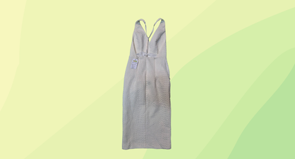 Sheike Textured Mini Dress - Size 6 - Cream