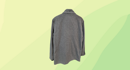 Connor Mens Wool Blend Coat - M - Charcoal