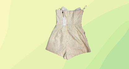 Keepsake Playing With Fire Playsuit - S - Ivory Floral PU
