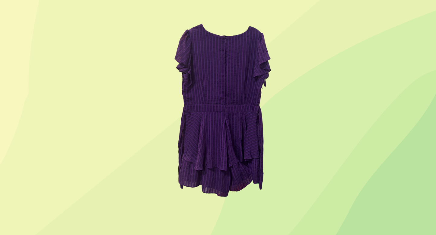 City Chic First Date Playsuit RRP $129.95 - XS - Petunia