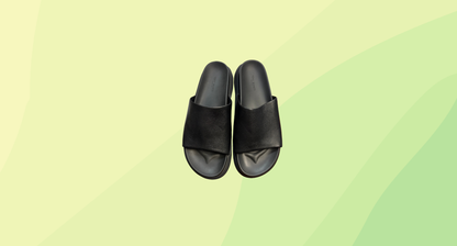 Tony Bianco Nappa Slides - Size 7 - Black