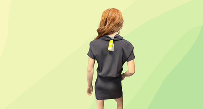 Shona Joy Lipstick Lover Rouched Shirt Dress RRP $215 - Size 6 - Charcoal