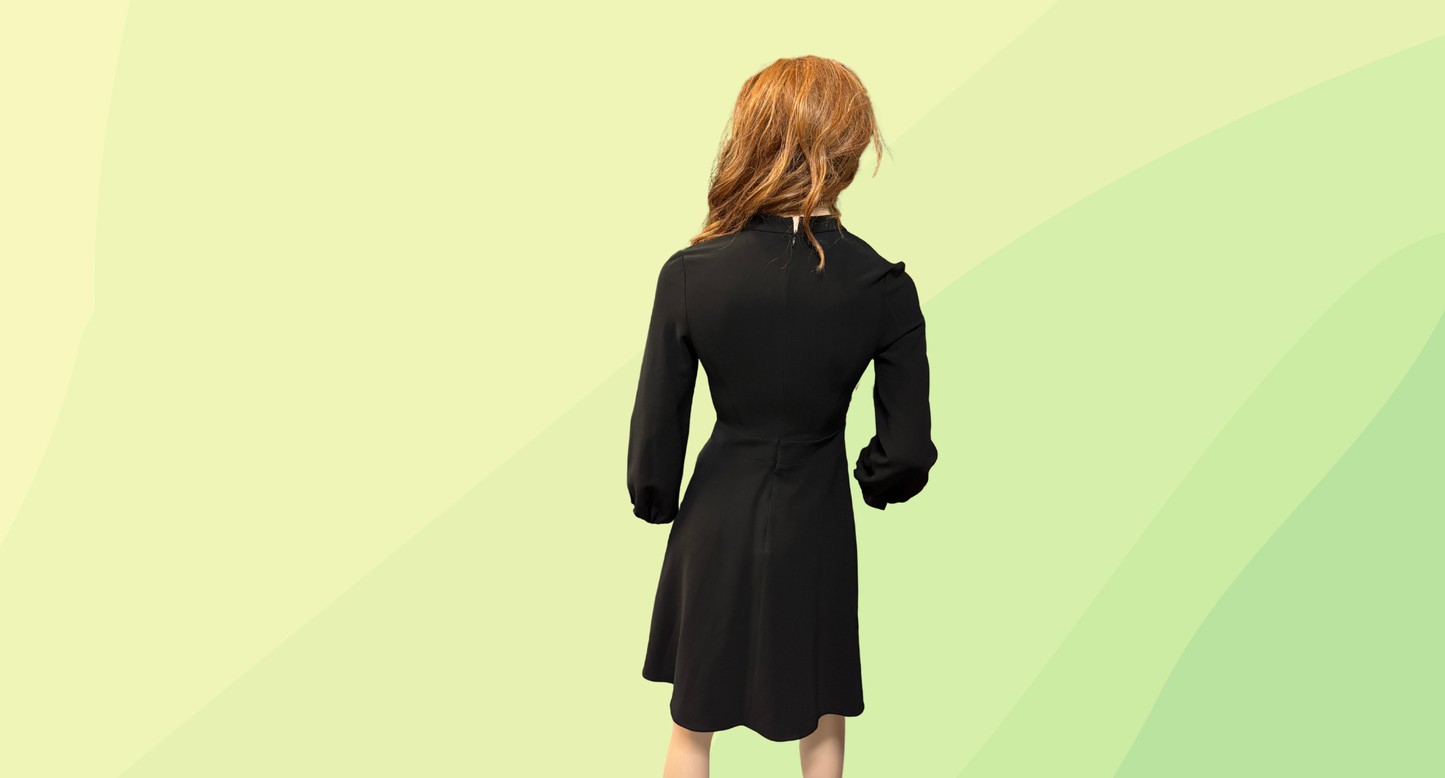 Cue City Dress RRP $245 - Size 6 - Black
