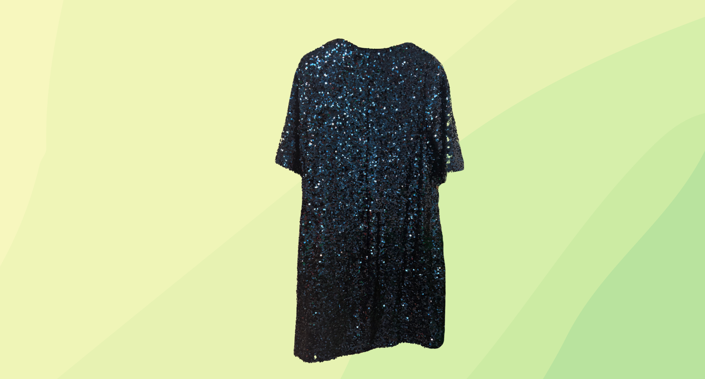 City Chic Sequin Glam Dress RRP $139.95 - XS - Teal