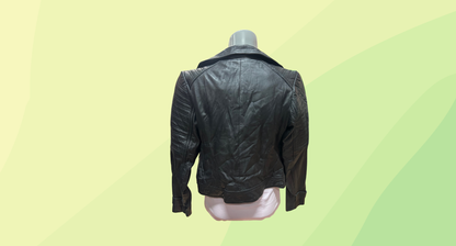 ASOS Leather Jacket - Size 6 - Black