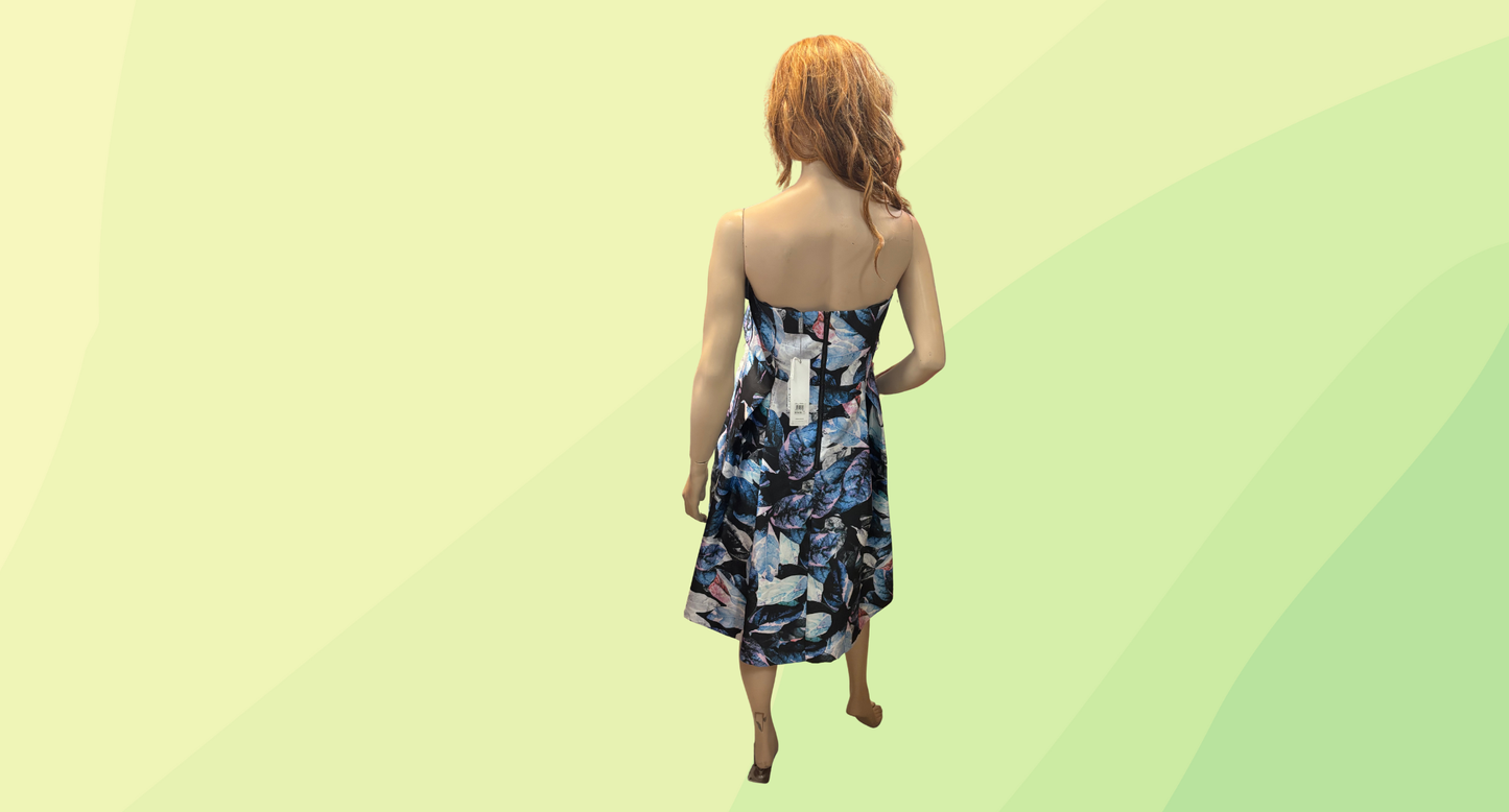 Charlie Brown Enchanted Floral Strapless Dress RRP $199 - Size 16 - Floral