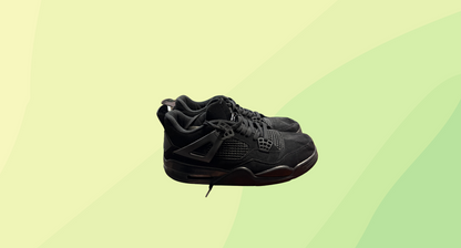 Nike Mens Jordan 4 Black Cat Sneaker - US 10 - Black