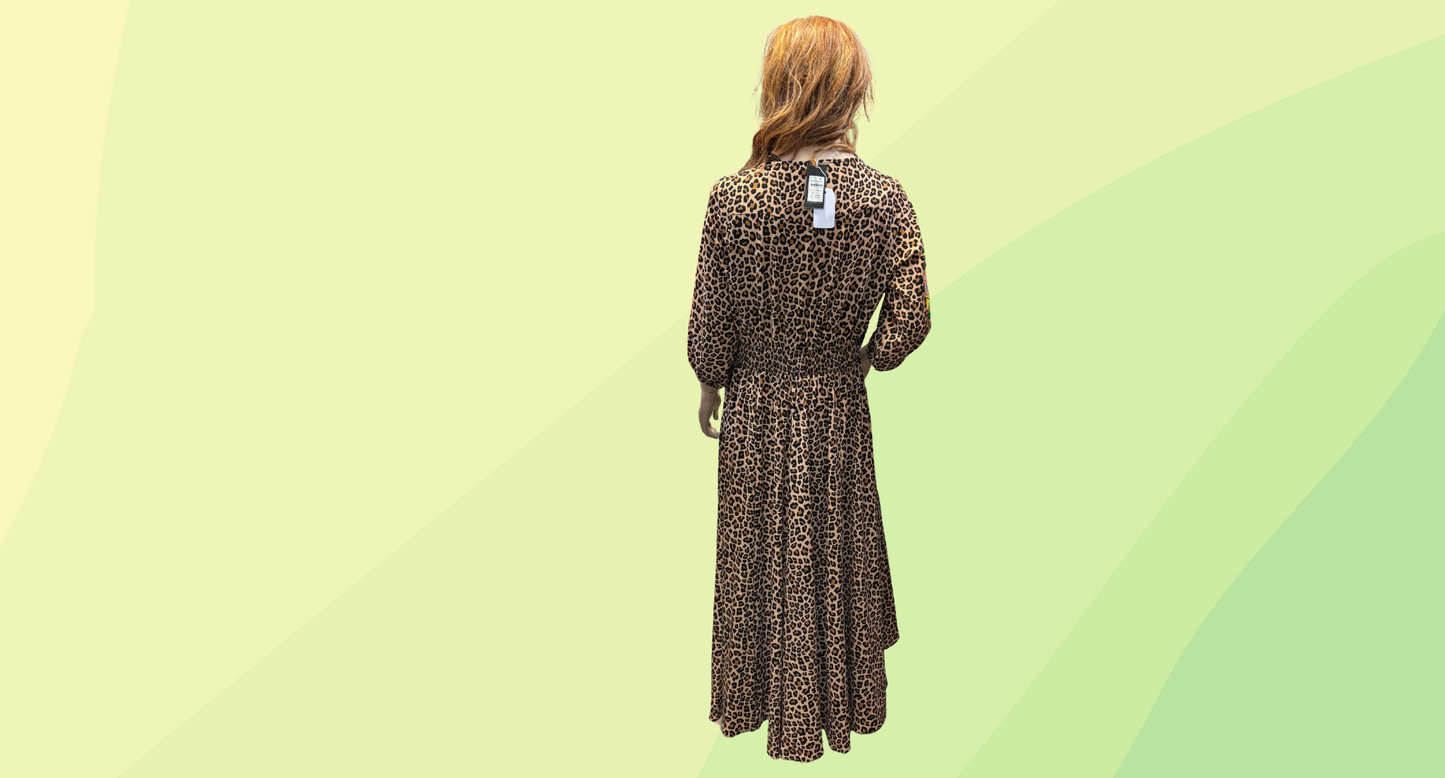City Chic Maxi Dress RRP $129.95 - L - Cheetah