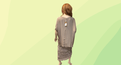 La Strada Katerina Silk Overlay Maxi Dress RRP $169.95 - XL - Taupe