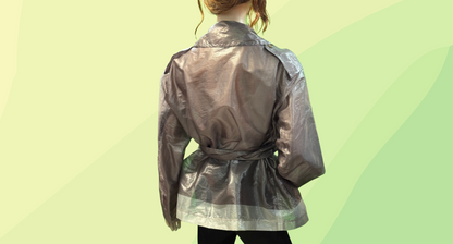 Dries Van Noten Belted Jacket - Not Authenticated - M - Silver