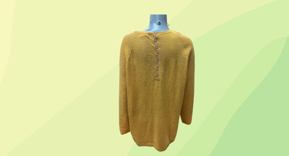 Capture Lambswool Sweater RRP $99.99 - XL - Buttercup