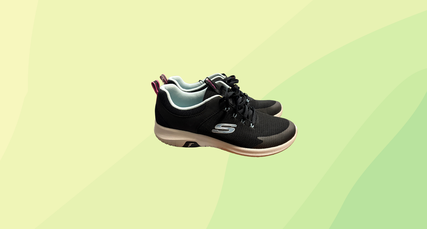 Skechers Memory Foam Sneakers - US 9 - Black/Blue