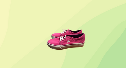 DC Trase TX Youth Skater Shoe - Y3 - Pink/White