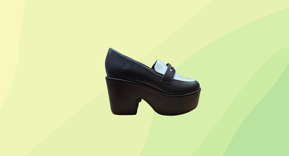 Dangerfield Loafer Heel RRP $99 - Size 40 - Black/White