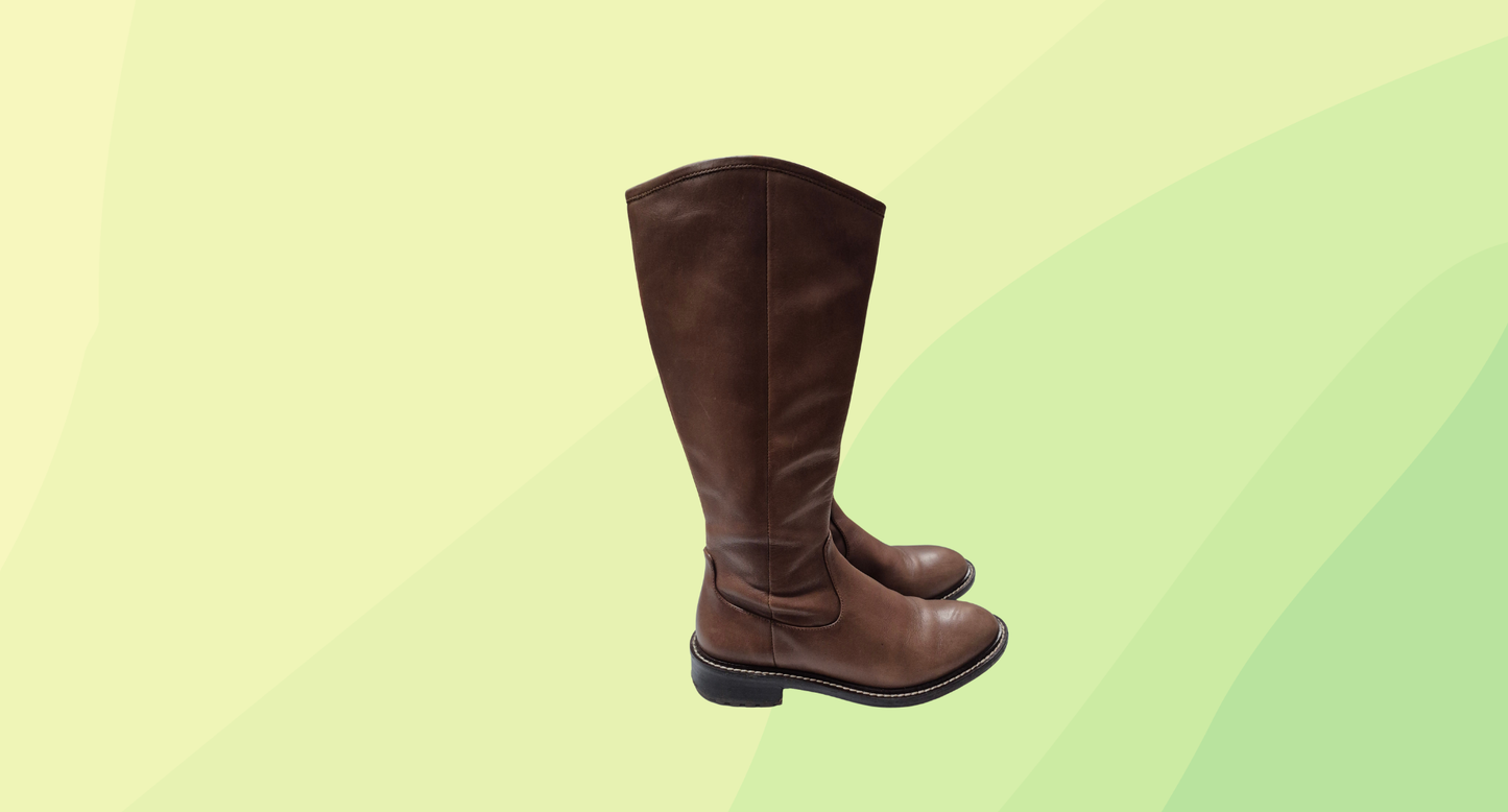 Wittner Denton Leather Boots RRP $79.95 - Size 36 - Dark Brown