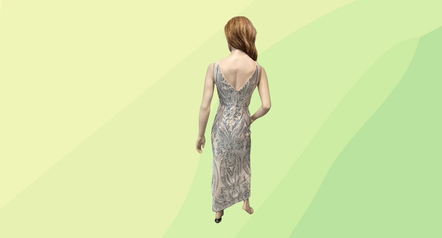 Pilgrim Sally Dress RRP $279.95 - Size 6 - Silver