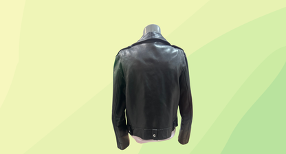 All Saints Leather Jacket - Size 12 - Black