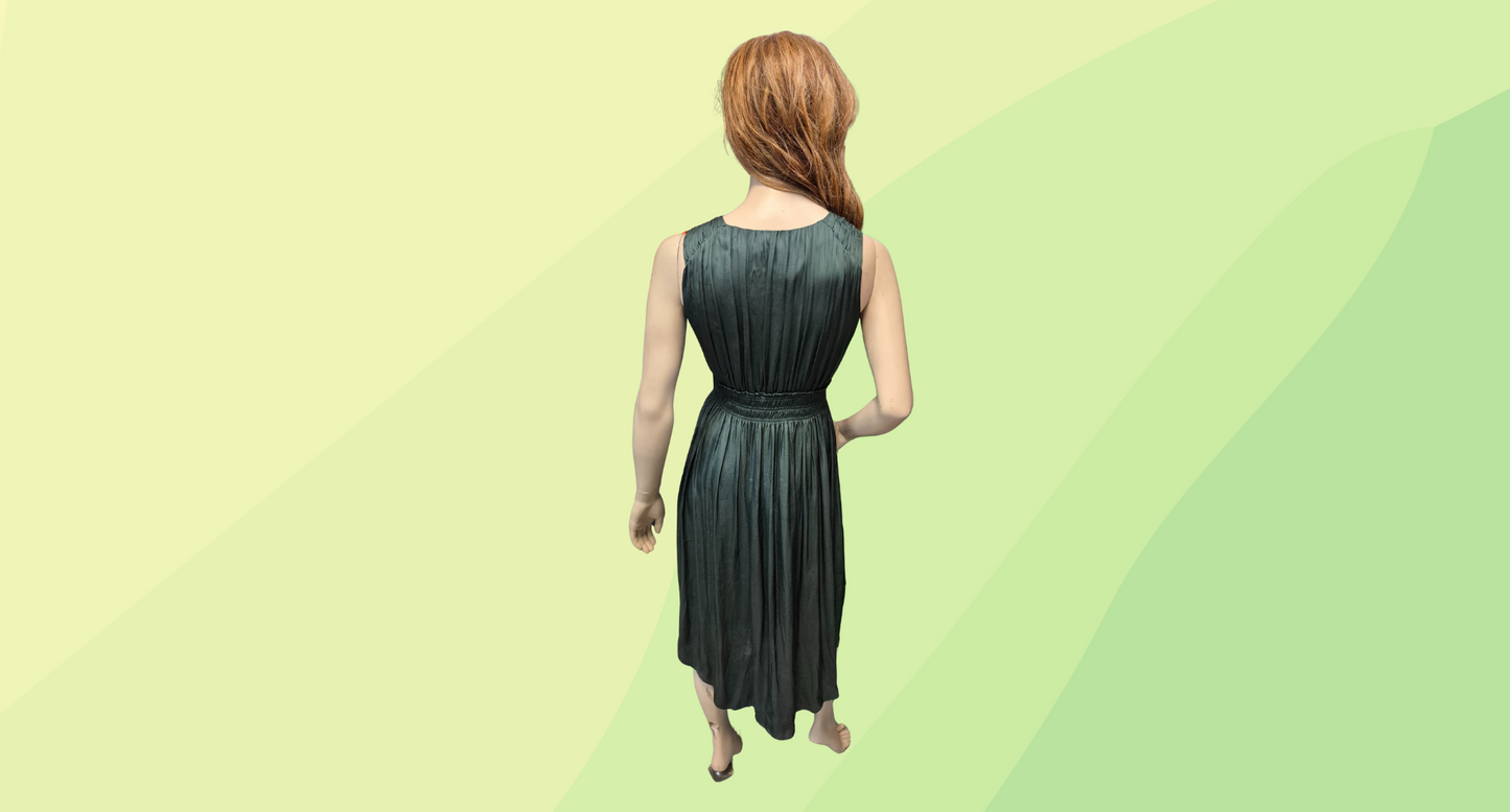 G.D.S Mid Length Sleeveless Dress - XS - Green