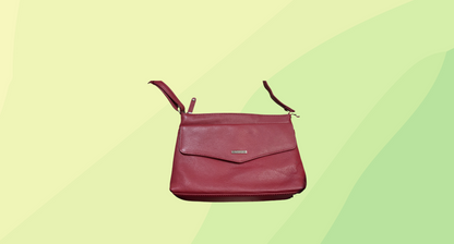 Joan Weisz Small Leather Handbag - Red