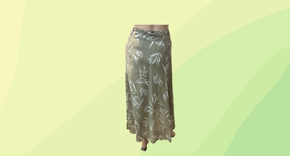 Sportscraft Khalo Wrap Skirt RRP $169.99 - Size 14 - Khaki/White