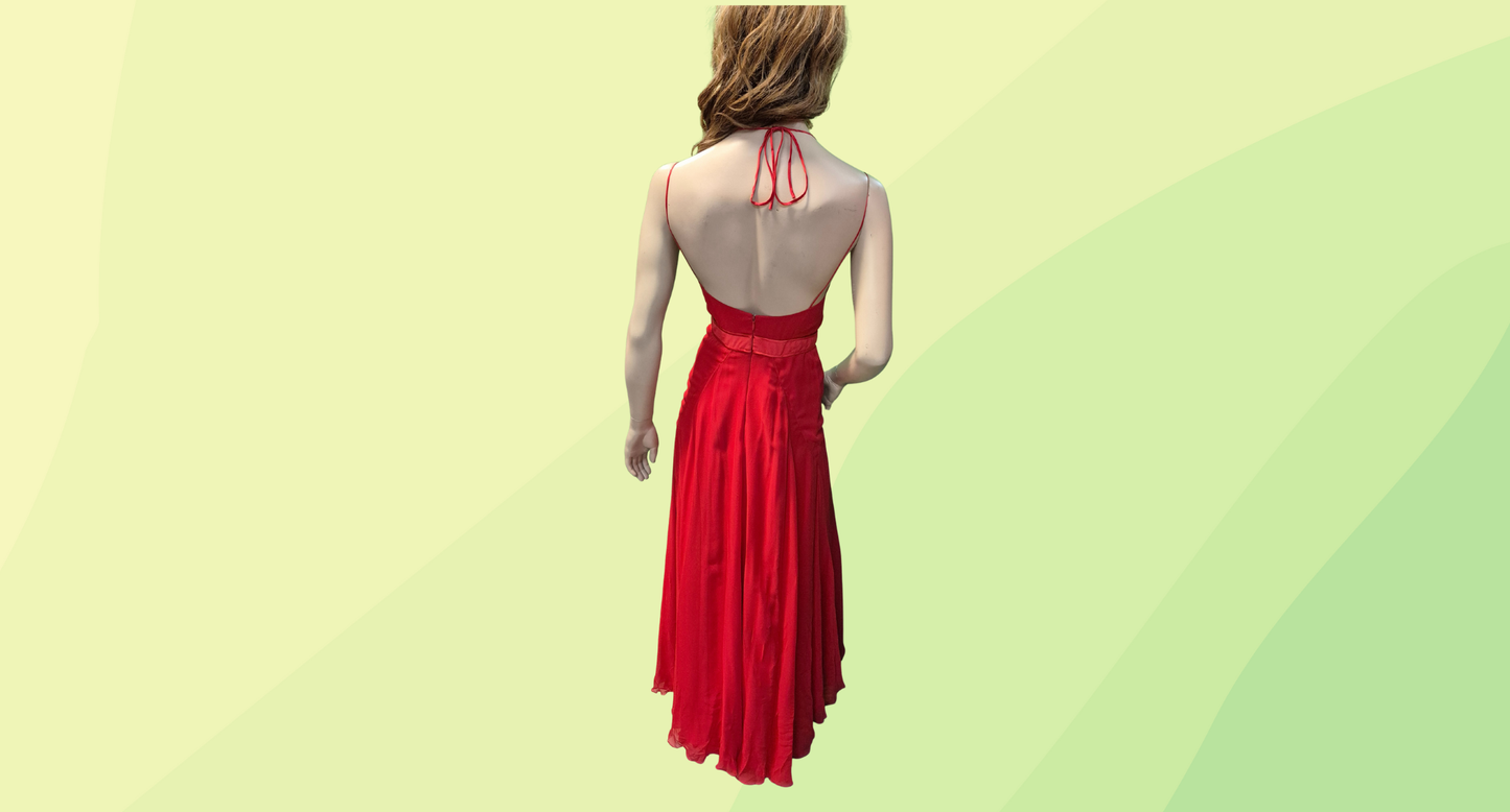 Jason Wu Resort 2012 Silk Dress - Size 2 - Red