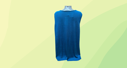 Maggie T Sleeveless Knit Top RRP $149.99 - Size 3 - Sapphire