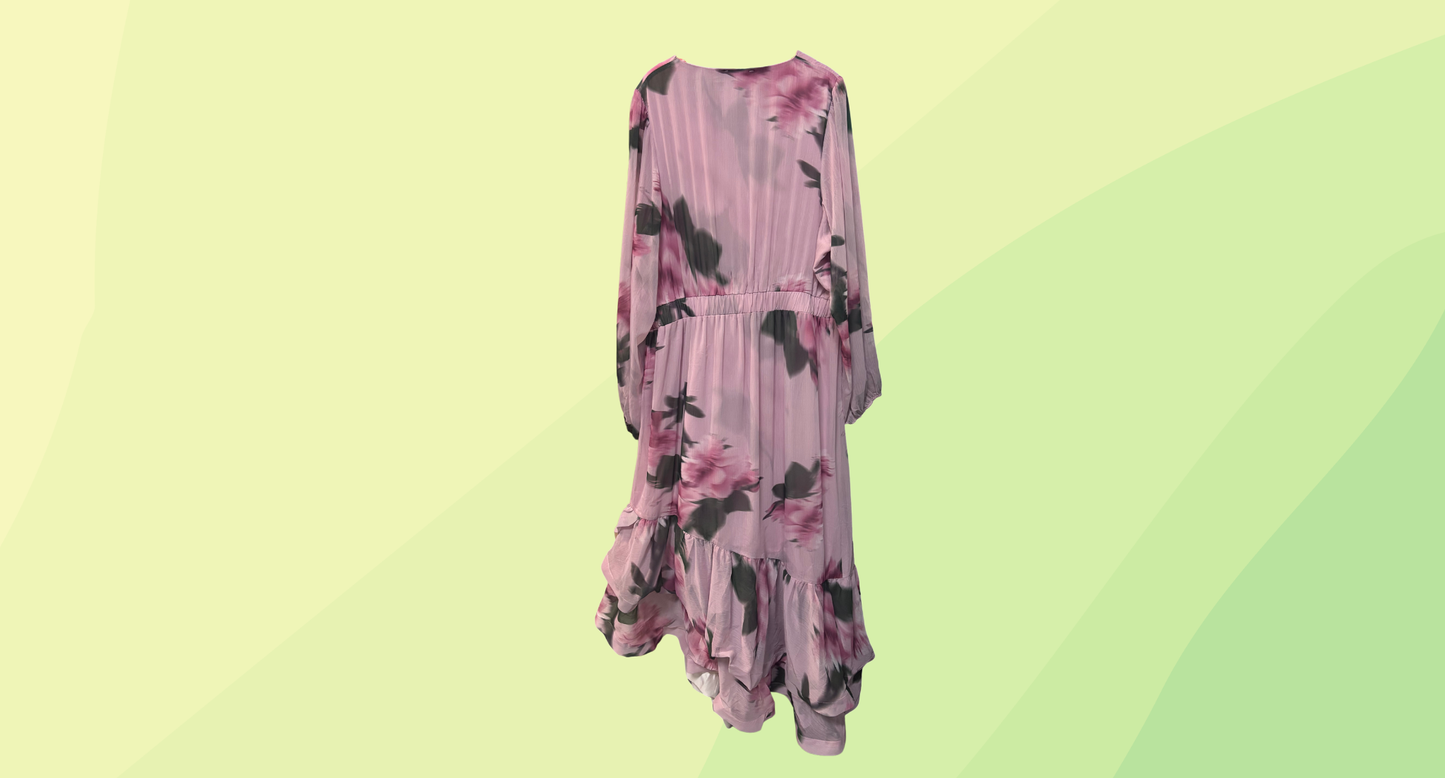 City Chic Annalise Print Maxi RRP $159.95 - XL - Soft Romance Pink