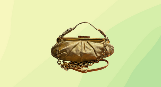 Miu Miu Crossbody Purse - Gold