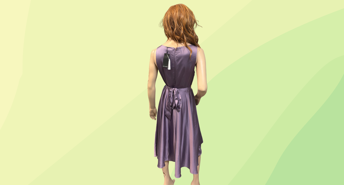 Portmans Cowl Neck Dress RRP $169.95 - Size 12 - Purple Rain